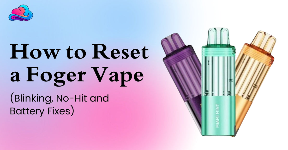 how to reset foger vape